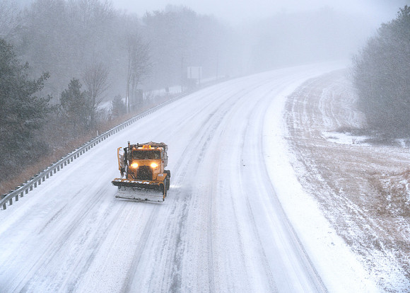 Blizzard of 22 - Massachusetts 495 Highway Snow Plow