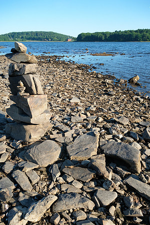 Kenoza Lake Island Cairn - 2026 Summer Drought