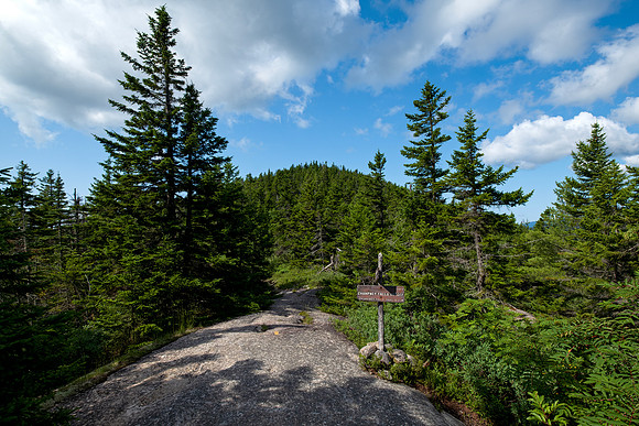 Mount Chocorua - Middle Sister Trail Champney Falls Sign