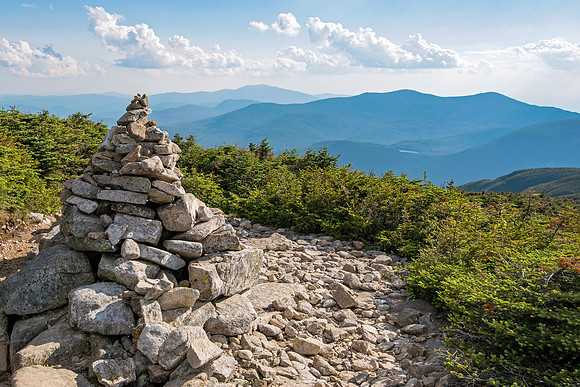 Mount Lafayette Cairn - Kinsman Mountain in View