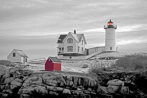 Nubble Light Winter - Red