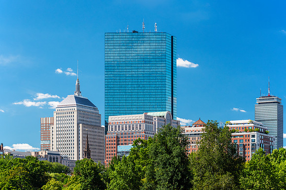 Boston Skyline - John Hancock Building and Purdential Tower