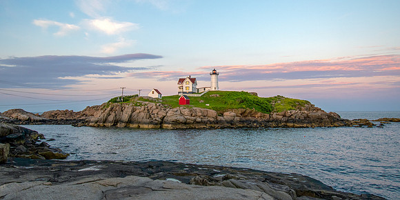 Nubble Lighthouse at Twilight - Wide