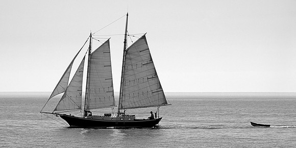 Sailboat with Dinghy
