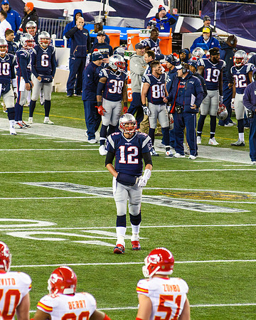 Tom Brady - Walks On To The Field - 2015 AFC Divisional Playoff