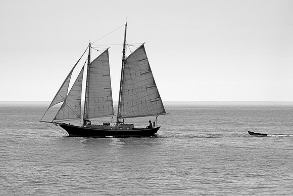 Sailboat with Dinghy