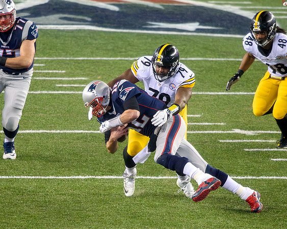 2016 AFC Championship Game - Javon Hargraves Sacking Tom Brady
